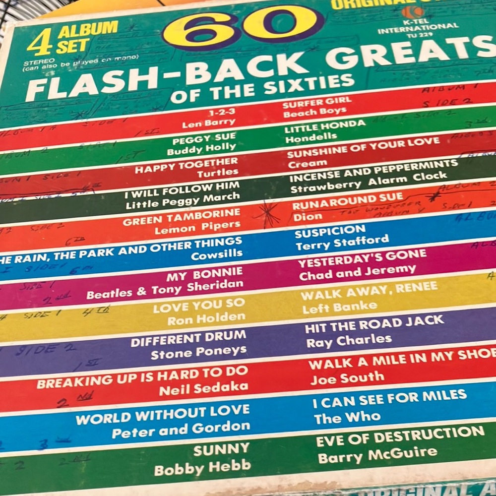 60s Flash-Back Greats Vinyl Record Set